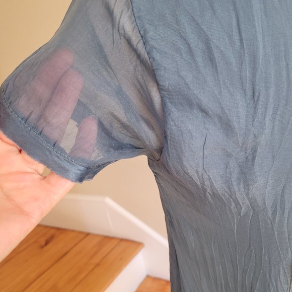 Giulia Silk Blend Boho Shift Dress. Size Small - Picture 6 of 8